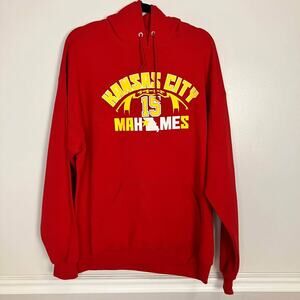 Patrick Mahomes “15” Is Ma-Home Hoodie Sweatshirt Red Size XL KANSAS CITY CHIEFS
